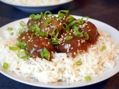 Almôndegas Asiáticas Teriyaki